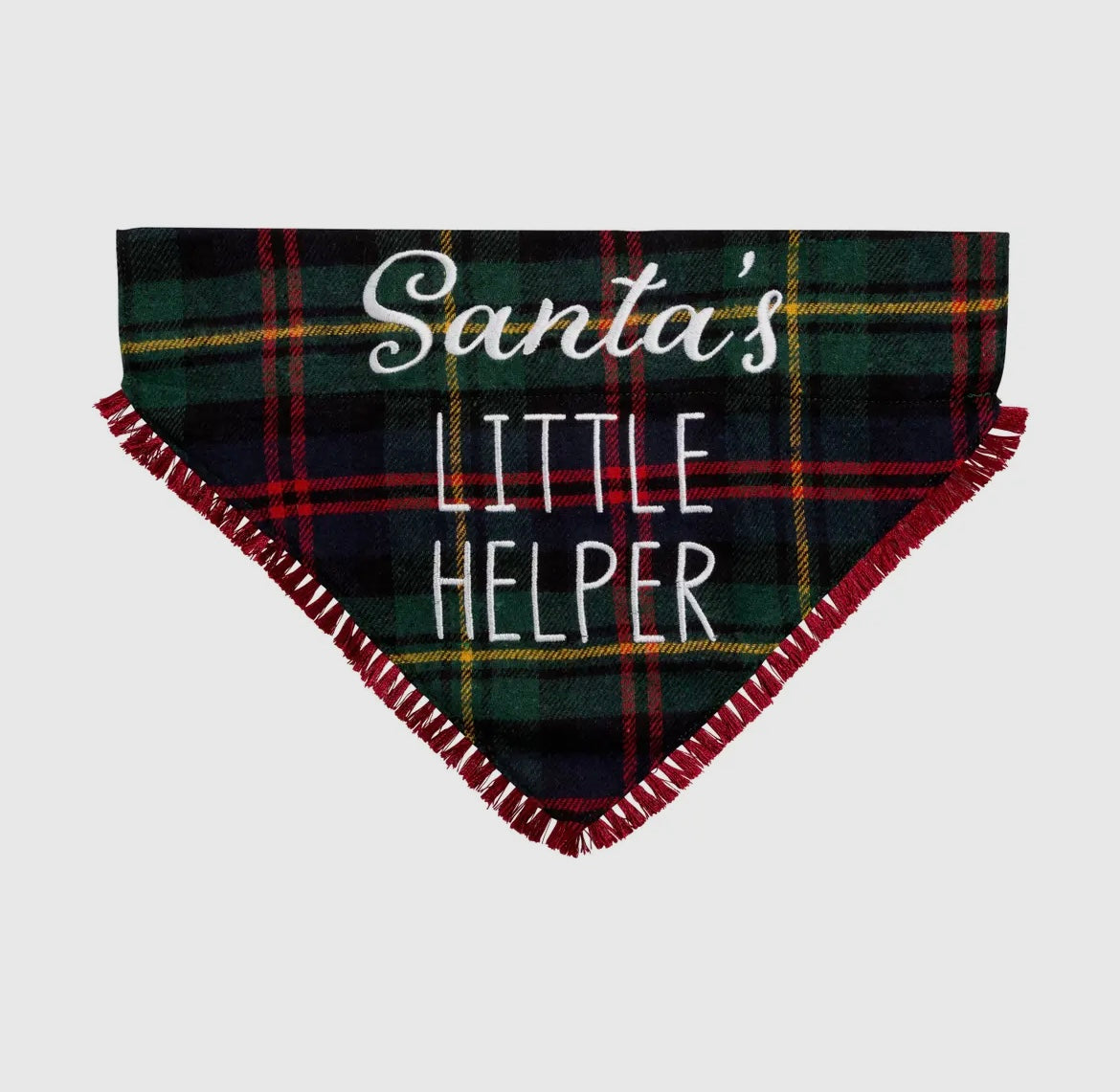 Santa’s Little Helper Christmas Dog Bandana M/L