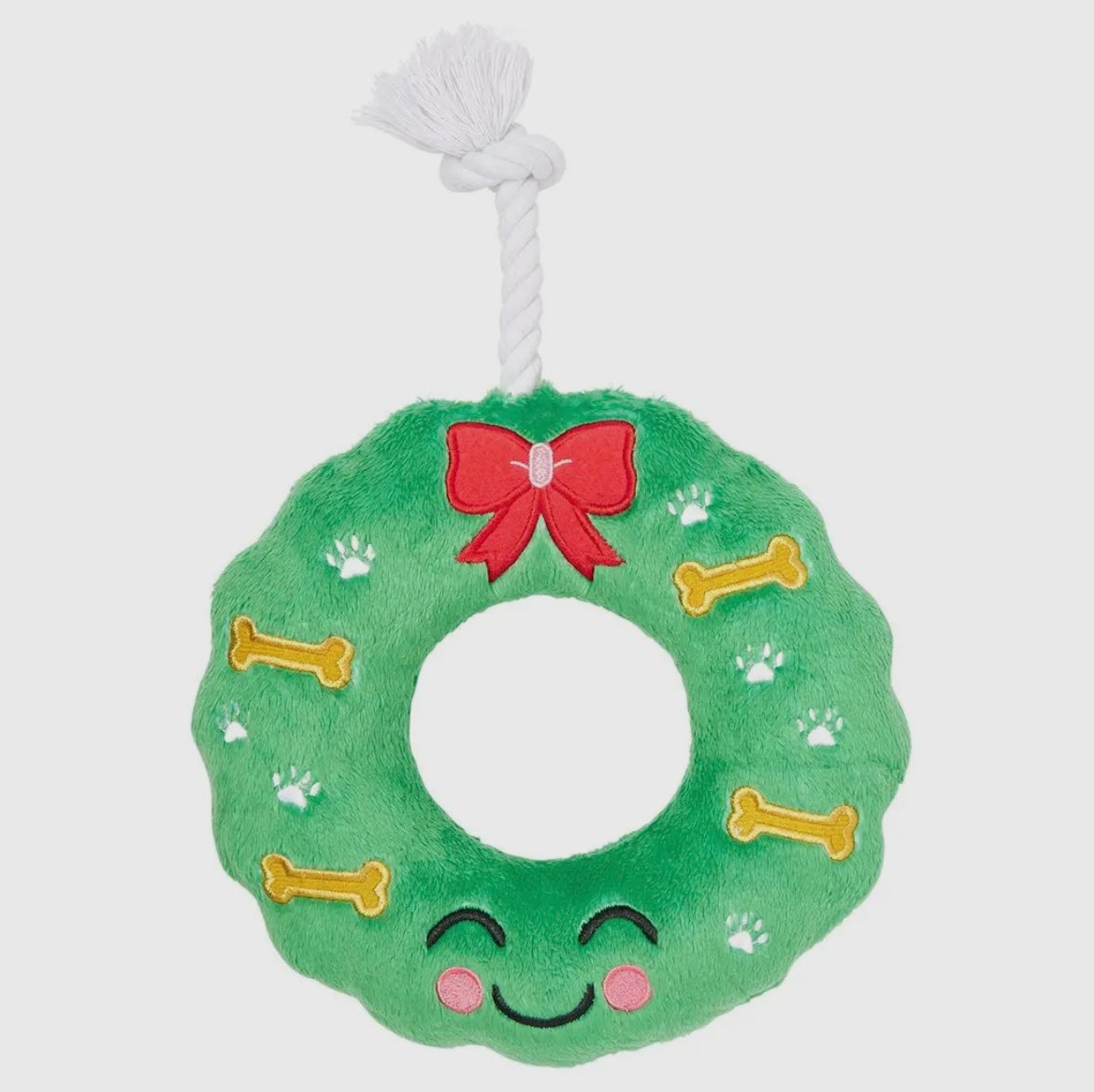 Howliday Christmas Wreath Dog Toy