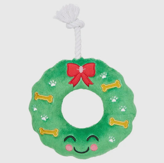 Howliday Christmas Wreath Dog Toy